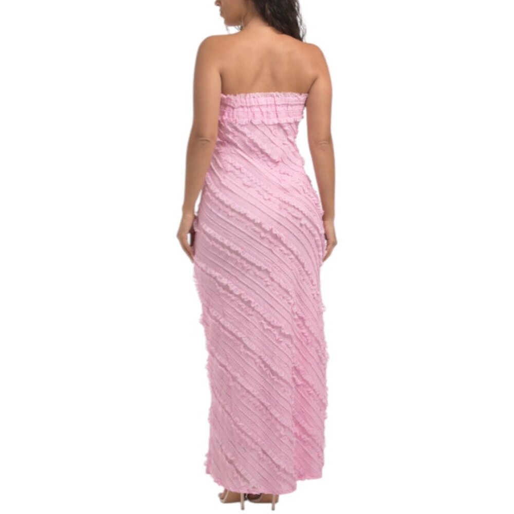ENDLESS ROSE Strapless Ruffled Maxi Dress - Picture 2 of 4